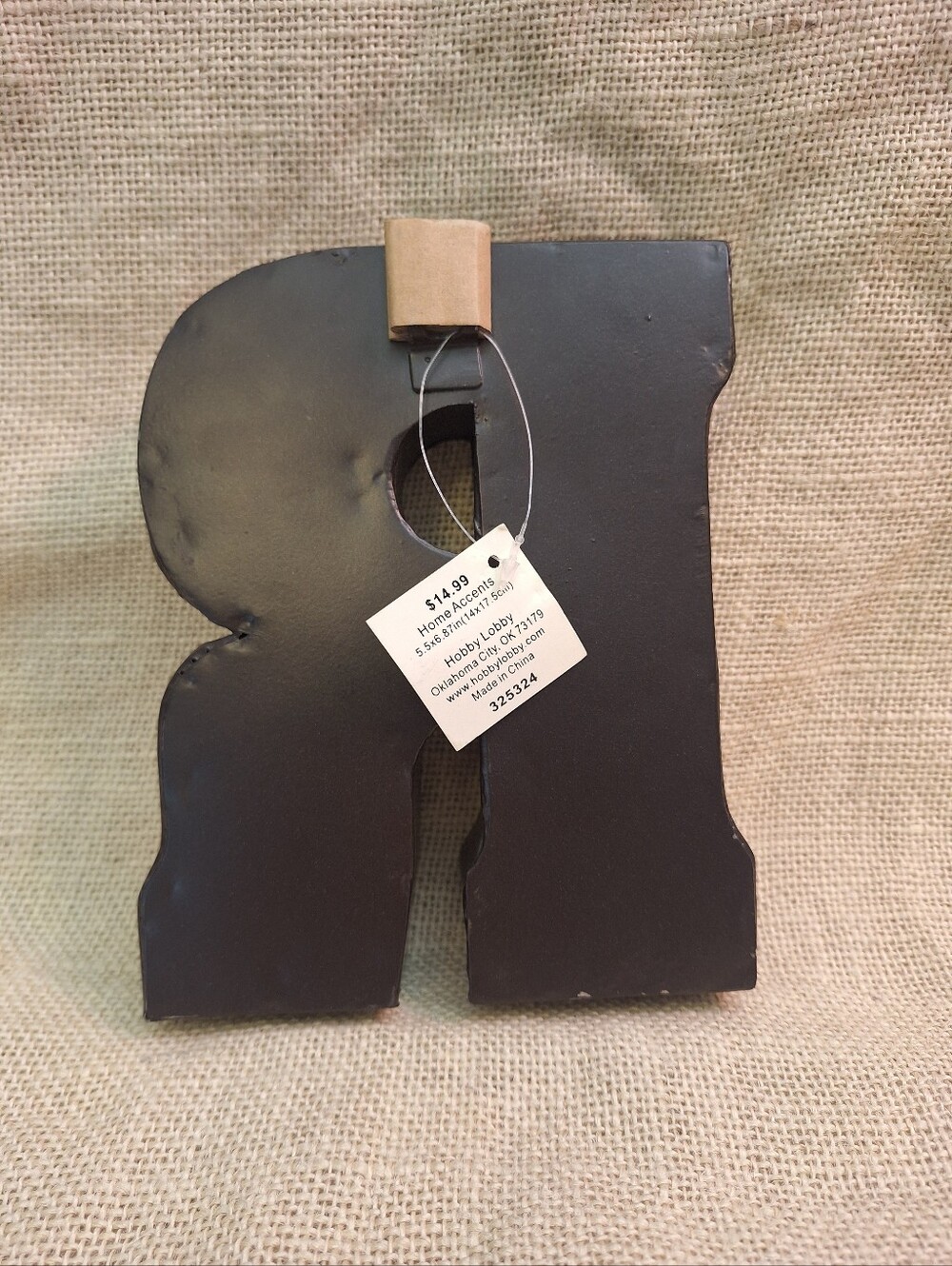 Hobby Lobby Metal Letter R - Picture 3 of 3